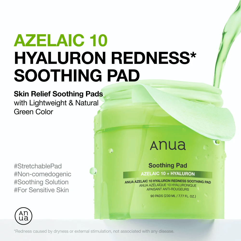 Azelaic 10 Hyaluron Redness Soothing Pad (90 pads)