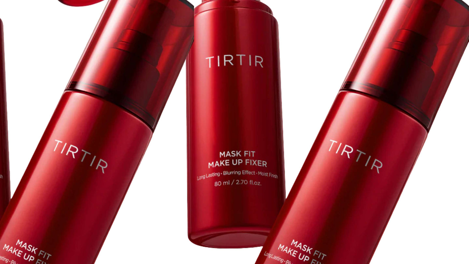 Bilden visar två flaskor av SO.NATURALs "All Day Tight Make Up Setting FIXX". Det är en setting-spray som syftar till att hålla sminket på plats hela dagen, presenterad i en attraktiv rosa förpackning.
