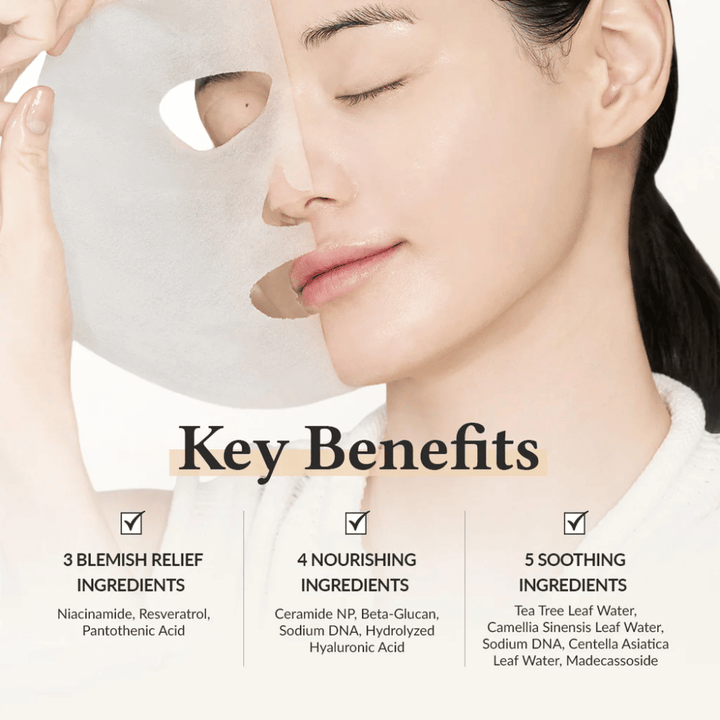 Dr. Althea 345 Relief Cream Mask with niacinamide, resveratrol, and ceramide for a soothing, moisturizing, and skin-strengthening effect