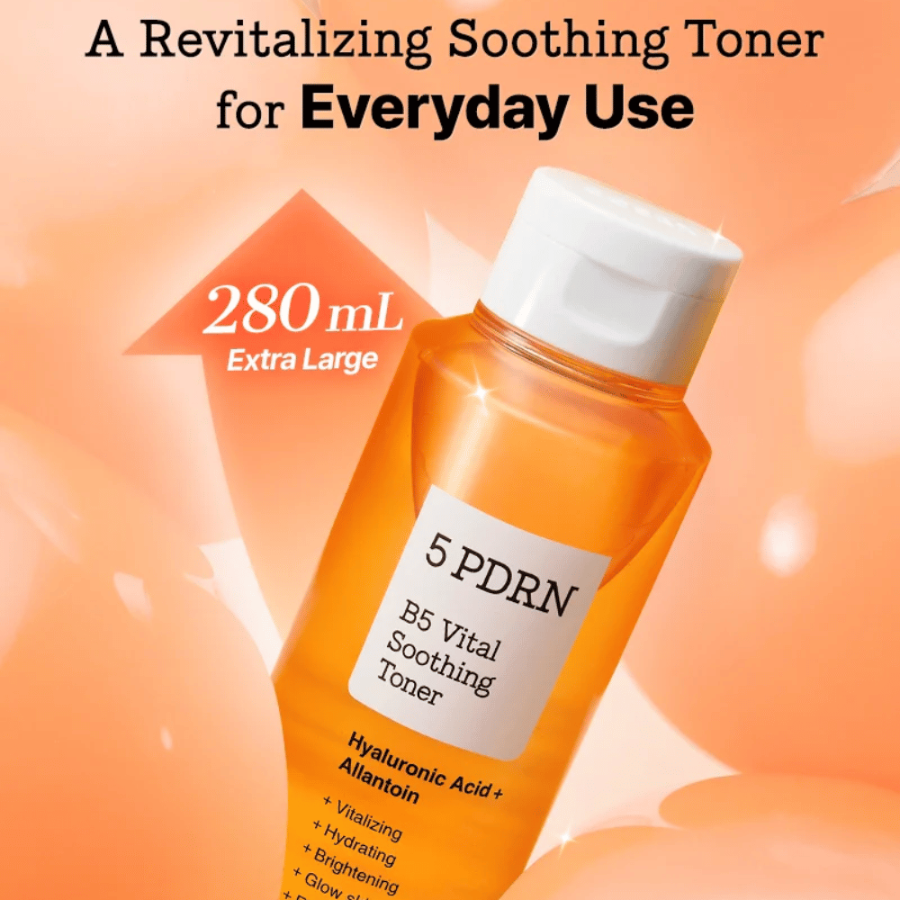 COSRX 5 PDRN B5 Vital Soothing Toner 280 ml extra large soothing facial toner with hyaluronic acid and allantoin for daily use