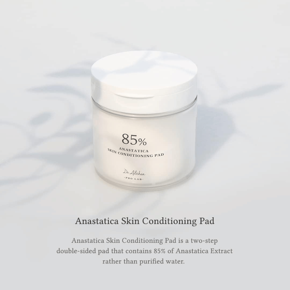 Dr. Althea 85% Anastatica Skin Conditioning Pad with 85% Anastatica extract that moisturizes, strengthens the skin barrier, and leaves skin softer.