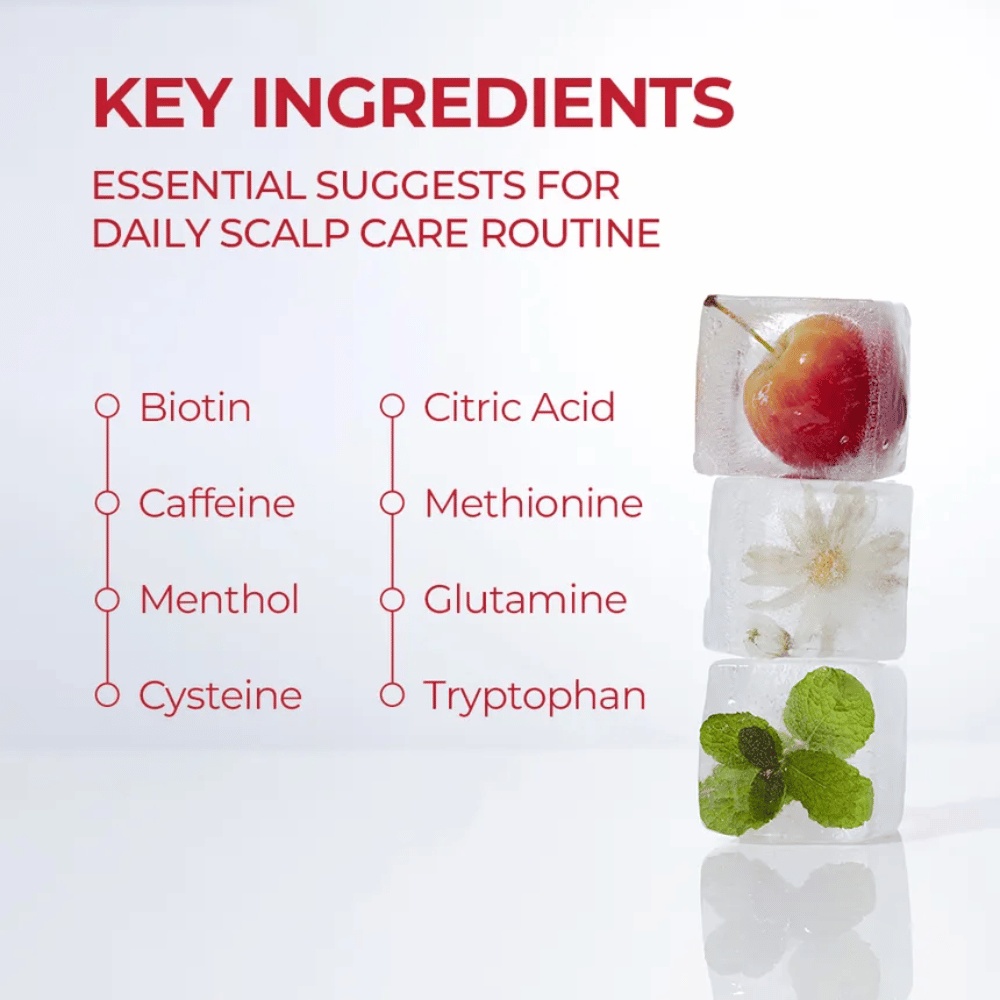 MOEV Annurcatin Hair Tonic – contains biotin, menthol, caffeine, and natural extracts that moisturize and stimulate hair growth.