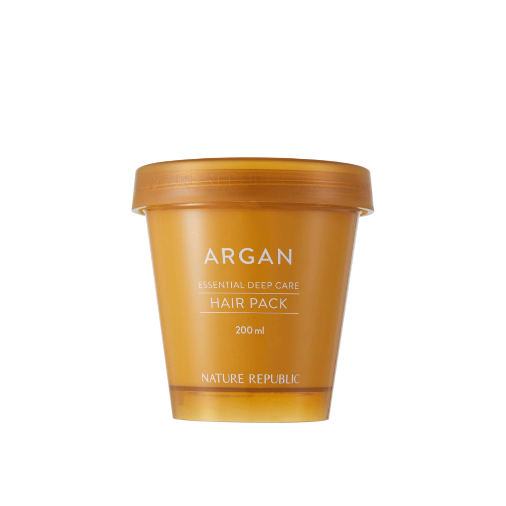 Product image of Nature Republic Argan Essential Moisture Repairing Hair Mask 200 ml – moisturizing hair mask with argan oil.