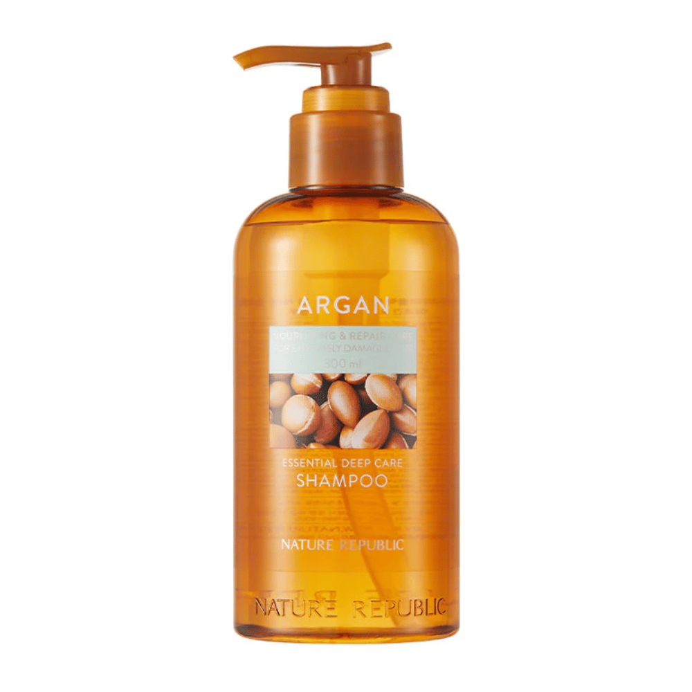 Product image of Nature Republic Argan Essential Moisture Repairing Shampoo – nourishing shampoo for stronger and shinier hair.