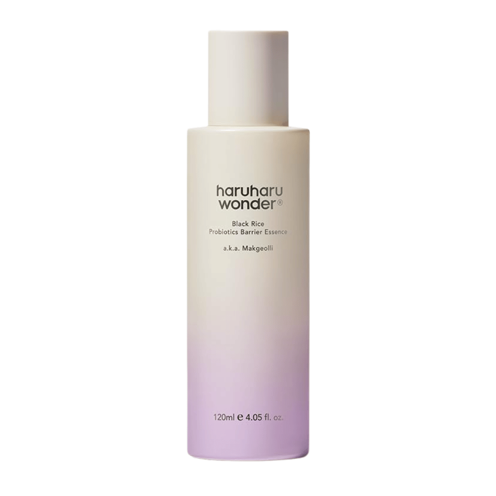 Haruharu Wonder Black Rice Probiotics Barrier Essence 120 ml with a lightweight formula that strengthens the skin and gives a natural glow