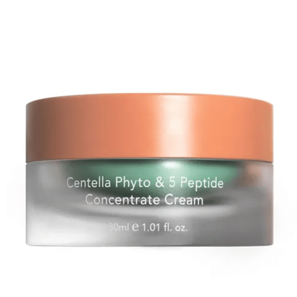 Jar with Centella Phyto & 5 Peptide Concentrate Cream, 30ml skin cream.