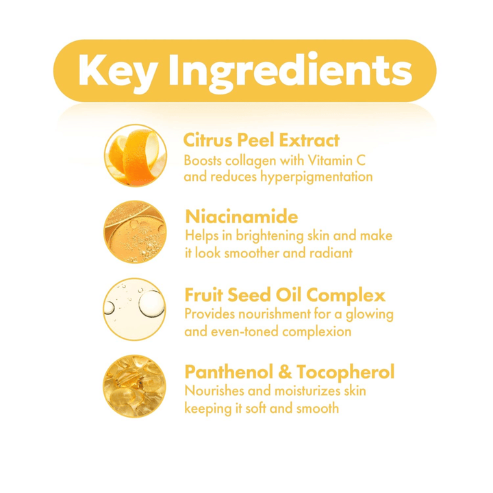 FRUDIA Citrus Brightening Toner – key ingredients like citrus peel extract, niacinamide, fruit seed oil complex, as well as panthenol and tocopherol for clearer and more even skin.