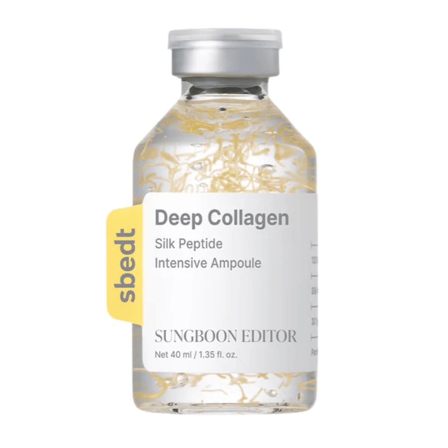 SUNGBOON EDITOR Deep Collagen Silk Peptide Intensive Ampoule – kollagenserum med peptider som stärker hudbarriären, återfuktar och ger huden ett fastare och mer ungdomligt utseende.