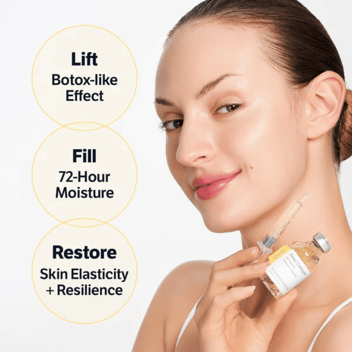 SUNGBOON EDITOR Deep Collagen Silk Peptide Intensive Ampoule – anti-age serum with peptides that help provide firmer skin, improve elasticity, and hydrate for up to 72 hours.