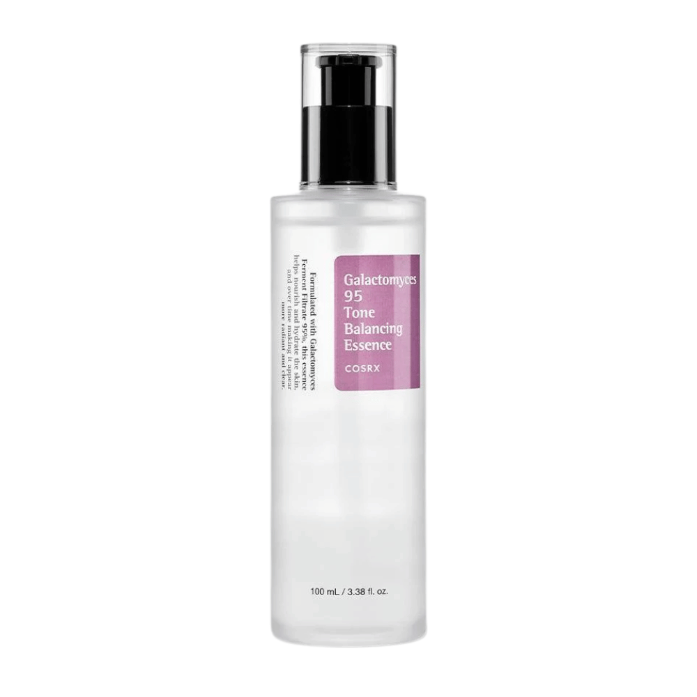 Product image of COSRX Galactomyces 95 Tone Balancing Essence 100 ml. Light essence that moisturizes, softens, and improves skin clarity.