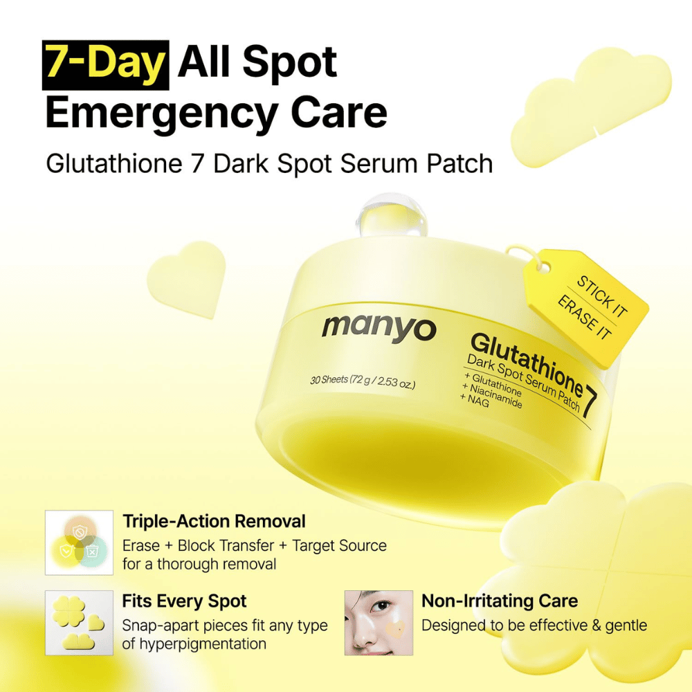 Ma:nyo Glutathione 7 Dark Spot Serum Patch spot treatment for fast care of dark spots, post-acne marks, and hyperpigmentation