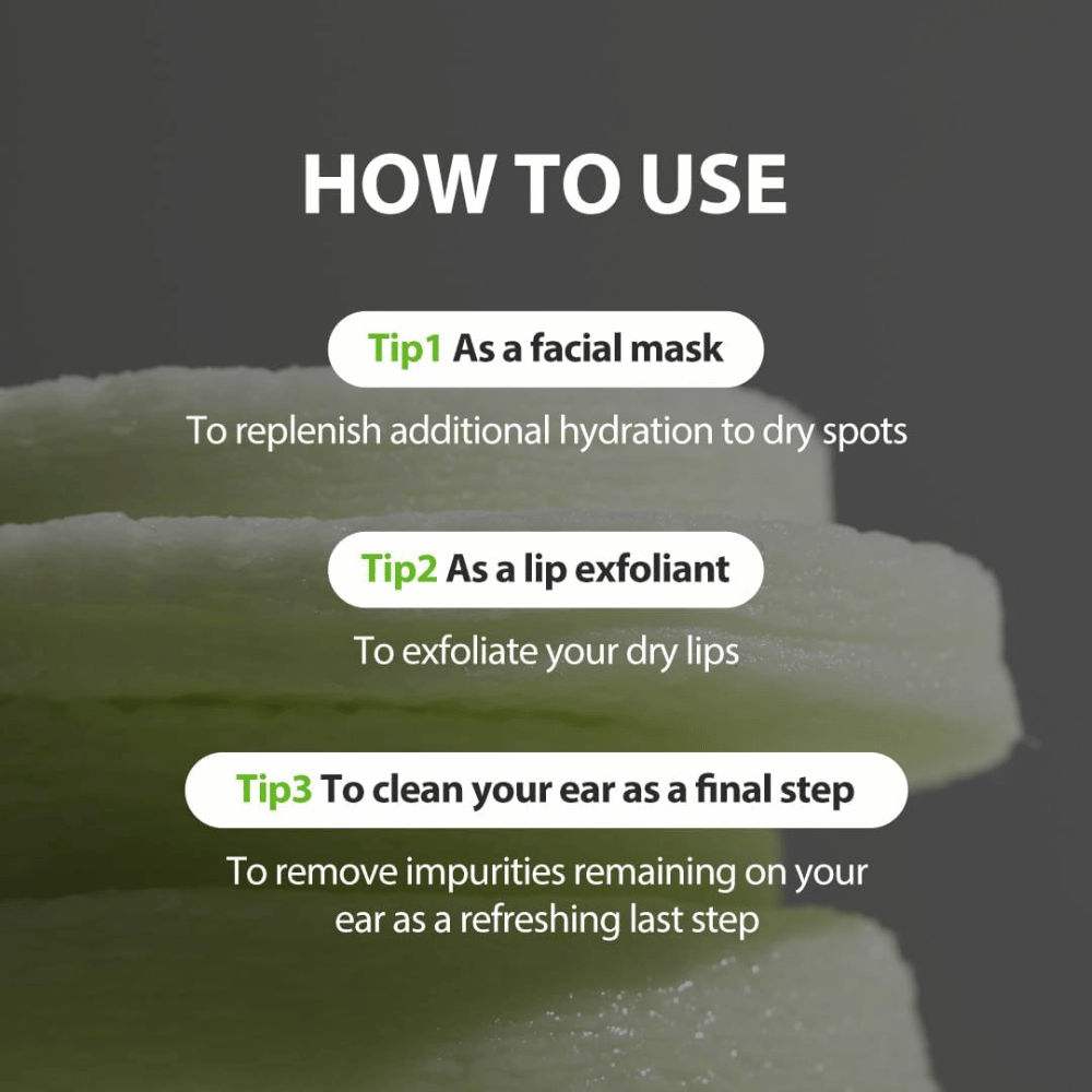 SUNGBOON EDITOR Green Tomato Pore Peeling Jumbo Pad – different areas of use for exfoliating toner pads