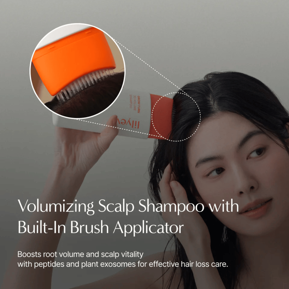 LILYEVE Grow:Turn Exosome 3D Volume Brush Shampoo with plant-based exosomes and protein complex