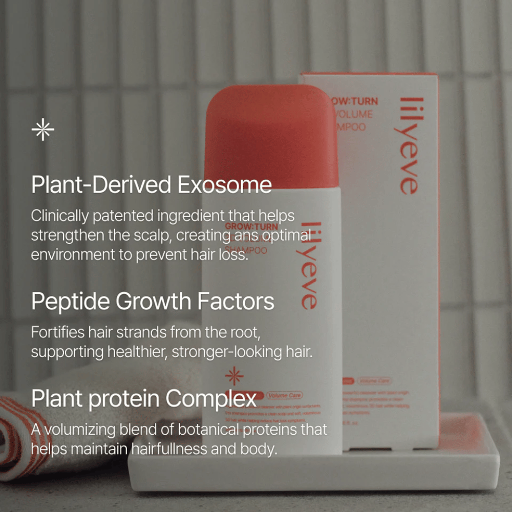 LILYEVE Grow:Turn Exosome 3D Volume Brush Shampoo with clinically developed formula for scalp and volume