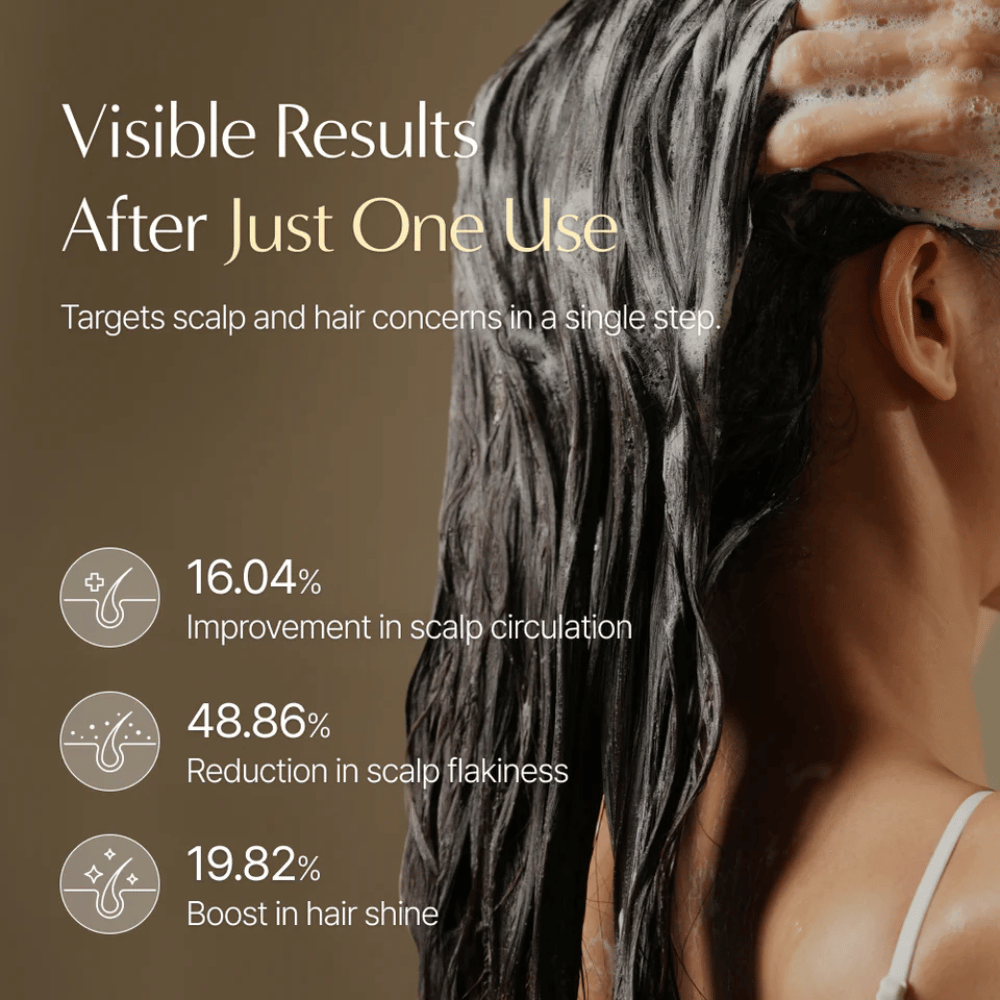 LILYEVE Grow:Turn Exosome 3D Volume Brush Shampoo that is massaged into the scalp with a brush applicator
