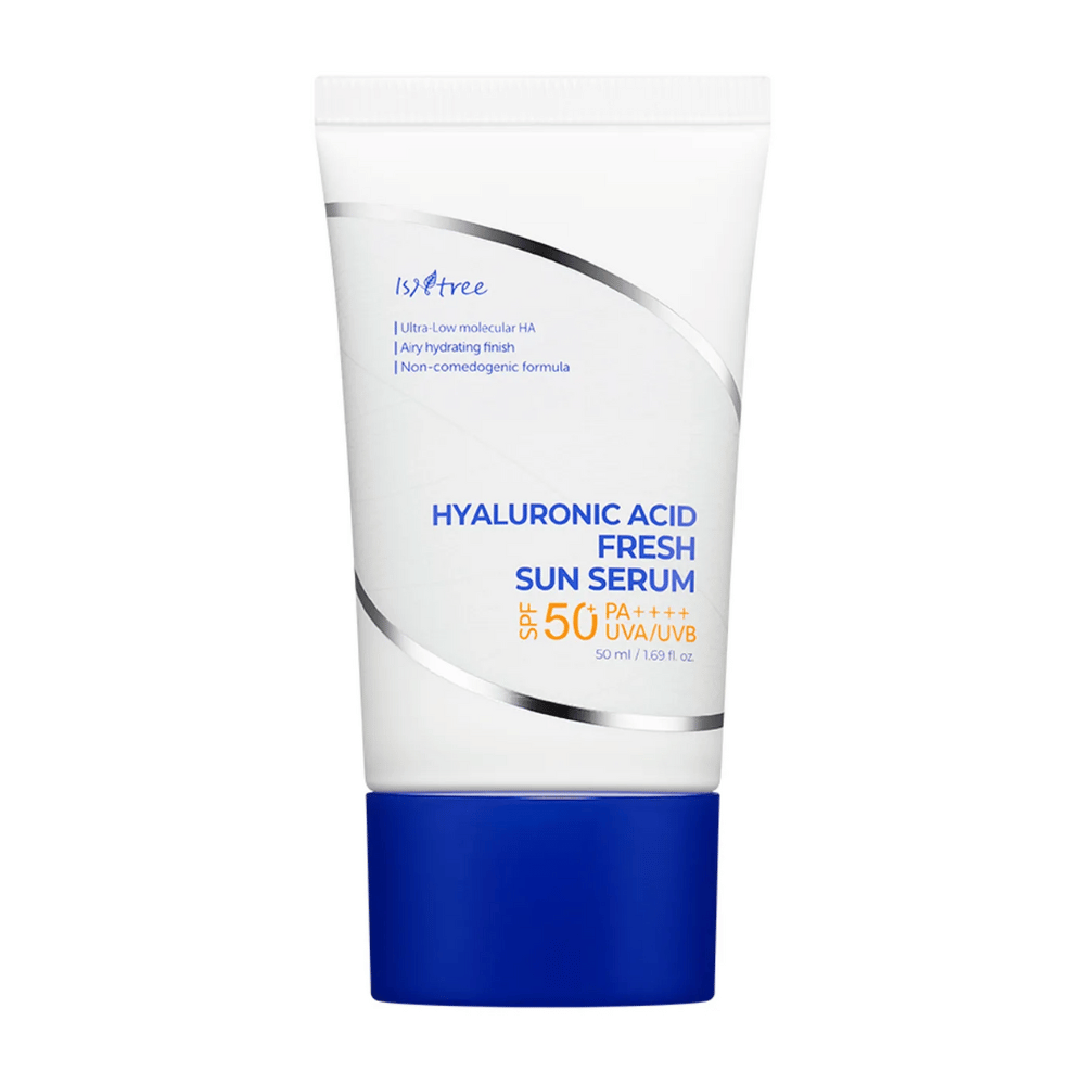 Isntree Hyaluronic Acid Fresh Sun Serum with SPF50+ PA++++ is a sunscreen that combines effective protection with intense hydration thanks to low molecular weight hyaluronic acid. Light, non-comedogenic formula that absorbs quickly and is suitable for sensitive skin.