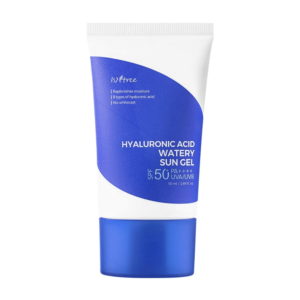 Isntree Hyaluronic Acid Watery Sun Gel 50ml with hyaluronic acid.