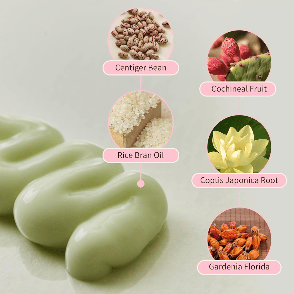 Beauty of Joseon Jello Skin Massage Cream with niacinamide, rice bran oil, gardenia, coptis japonica, and plant extracts for moisturized skin.