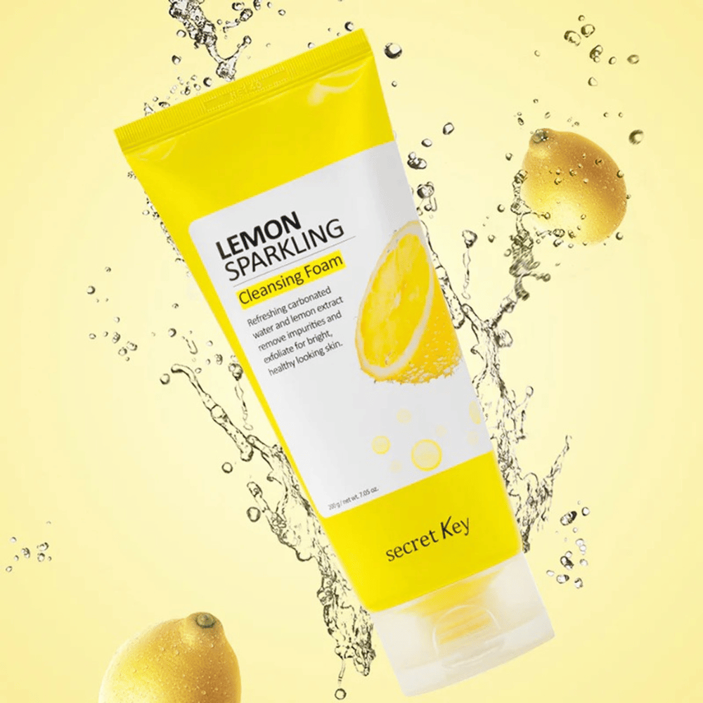 Lemon Sparkling Cleansing Foam from Secret Key – refreshing foam cleanser with lemon extract that removes impurities and provides clearer skin.