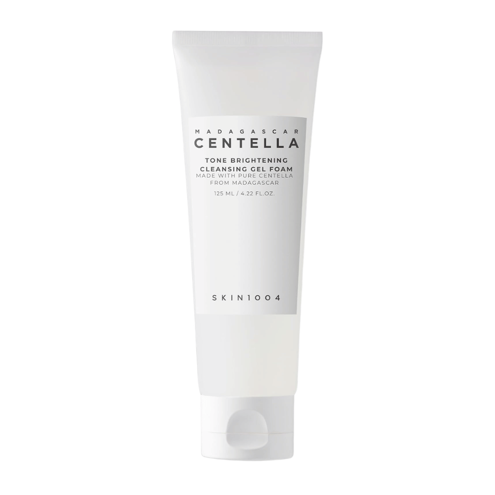 Isolated product image of a cleansing gel in a white tube against a white background. The minimalist packaging highlights the product's clean and clinical design.