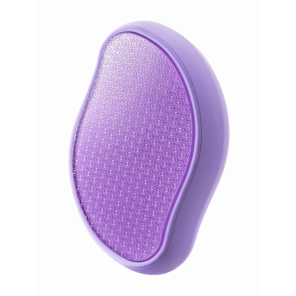 2. Baren Magic Glass Stone Foot File – close-up of the purple foot file's textured abrasive surface for gentle exfoliation of the heels