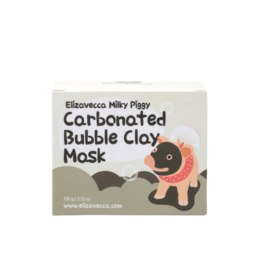 Elizavecca Milky Piggy Carbonated Bubble Clay Mask 100 g – Korean bubble mask with carbonation and clay that deep cleans pores and removes excess sebum.