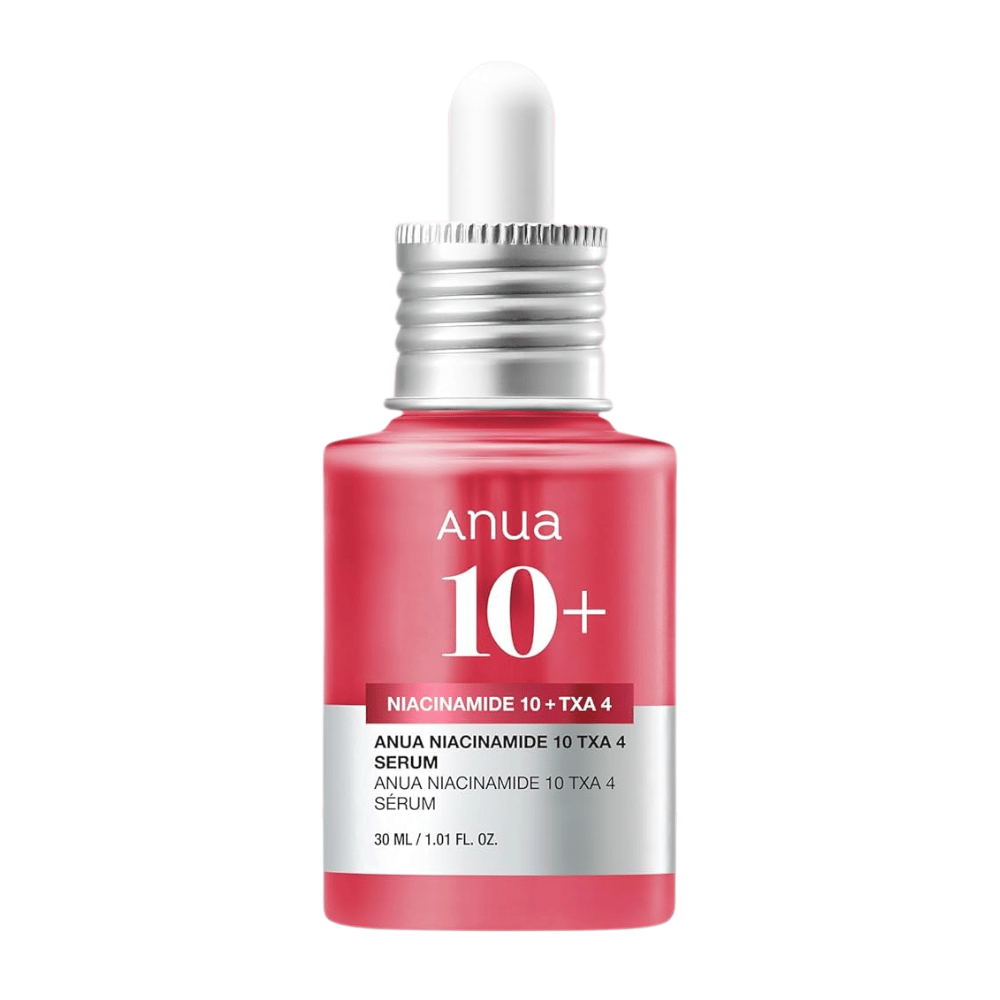 Anua Niacinamide 10% + TXA 4% Serum is a powerful, fragrance-free serum that balances skin tone, reduces unevenness, and provides a radiant glow.