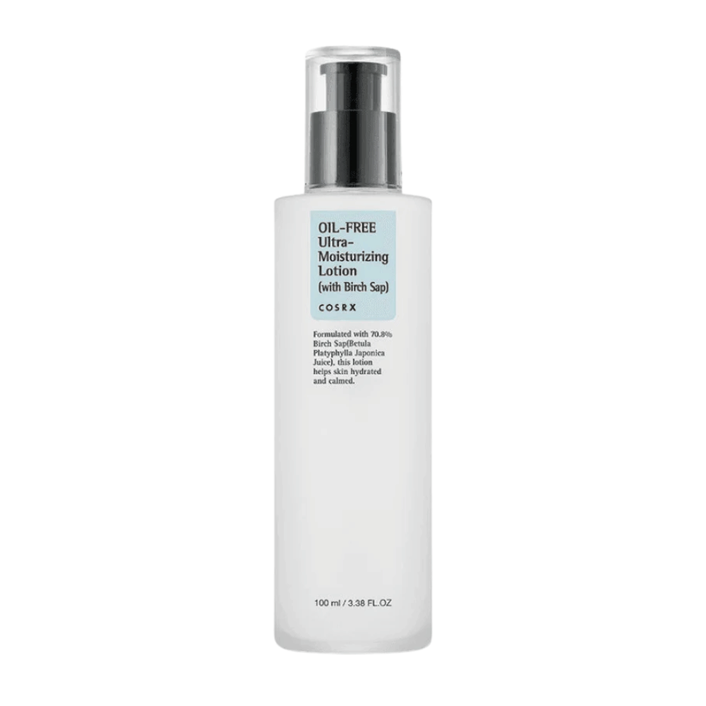 COSRX Oil-Free Ultra-Moisturizing Lotion with Birch Sap 100 ml oil-free facial cream for sensitive, oily, and acne-prone skin