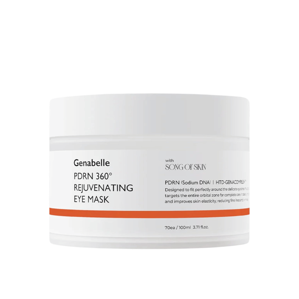 Genabelle PDRN 360° Rejuvenating Eye Mask with PDRN and a 360-degree hydrogel mask for intense hydration and care of the entire eye area.