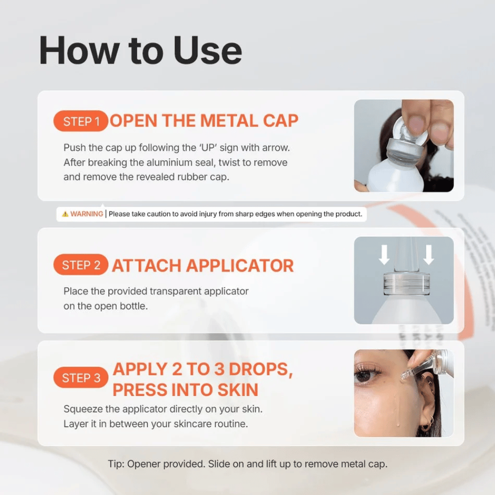 Genabelle PDRN 3% Hyper Boost Ampoule step-by-step usage guide