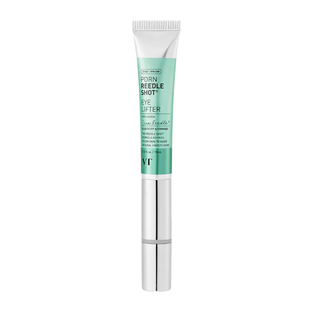 VT Reedle Shot Eye Lifter with PDRN, niacinamide and ceramides that strengthen the skin barrier and provide radiance as well as firmness around the eyes