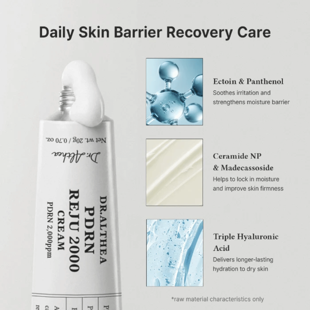 Dr. Althea PDRN Reju 2000 Cream with ectoin, panthenol, ceramides and hyaluronic acid