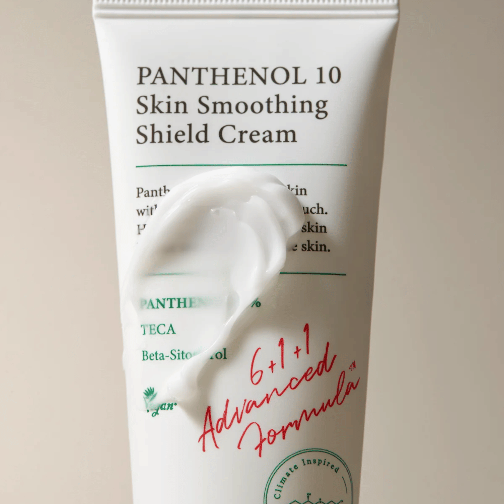 AXIS-Y Panthenol 10 Skin Smoothing Shield Cream with a creamy texture