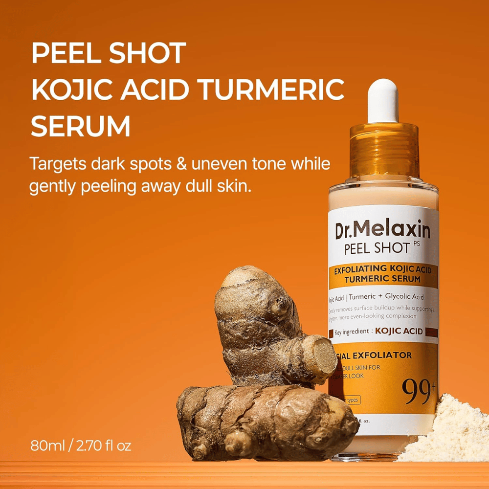 Dr Melaxin Peel Shot serum with niacinamide that strengthens the skin barrier and gives a more even and clearer skin tone