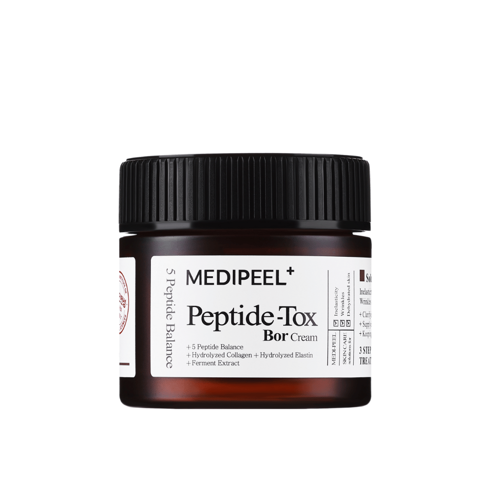 MEDI-PEEL Peptide-Tox Bor Cream product image – Korean face cream with peptides that counteract skin sagging, improve firmness, and provide long-lasting hydration.