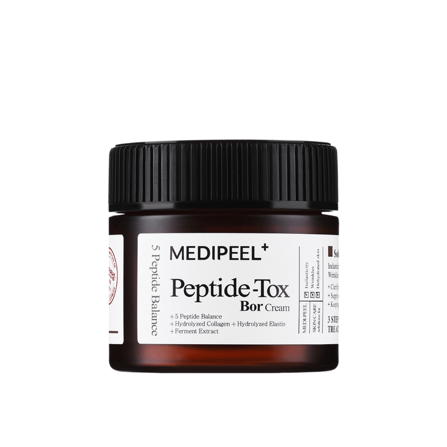 MEDI-PEEL Peptide-Tox Bor Cream product image – Korean face cream with peptides that counteract skin sagging, improve firmness, and provide long-lasting hydration.