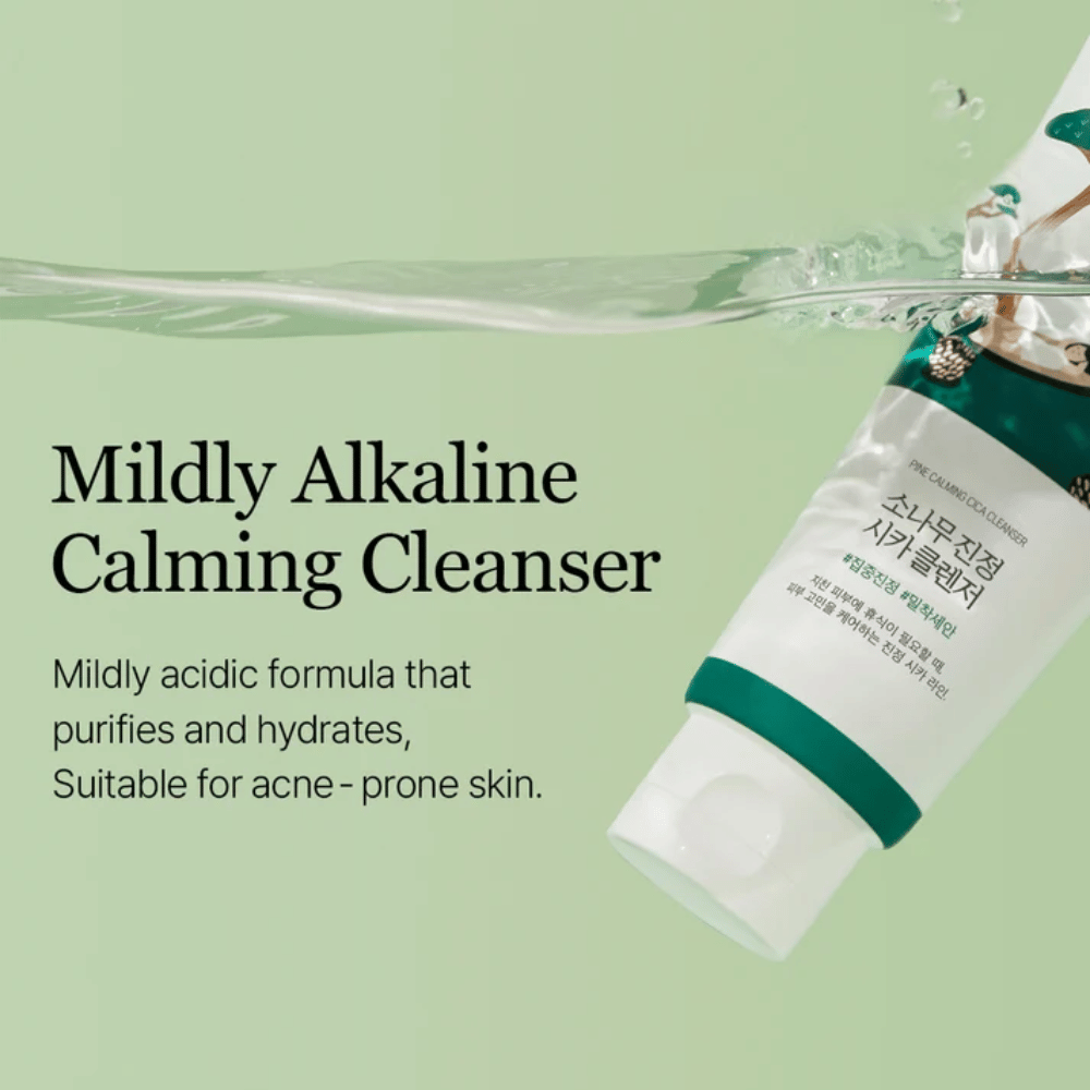 ROUND LAB Pine Calming Cica Cleanser – mild face wash that cleanses and moisturizes the skin