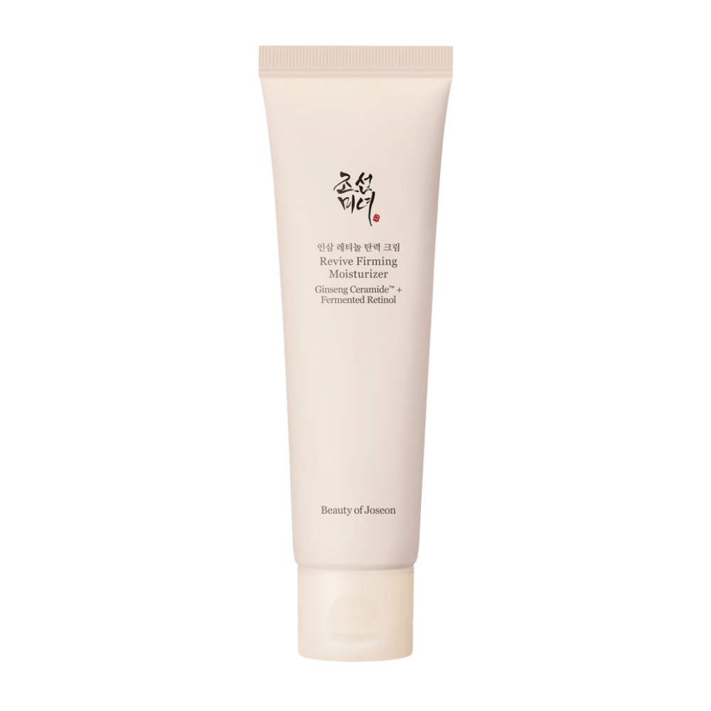 Image – cut-out product (most important)
Beauty of Joseon Revive Firming Moisturizer – face cream with ginseng and retinol that moisturizes, strengthens the skin, and counteracts signs of aging.