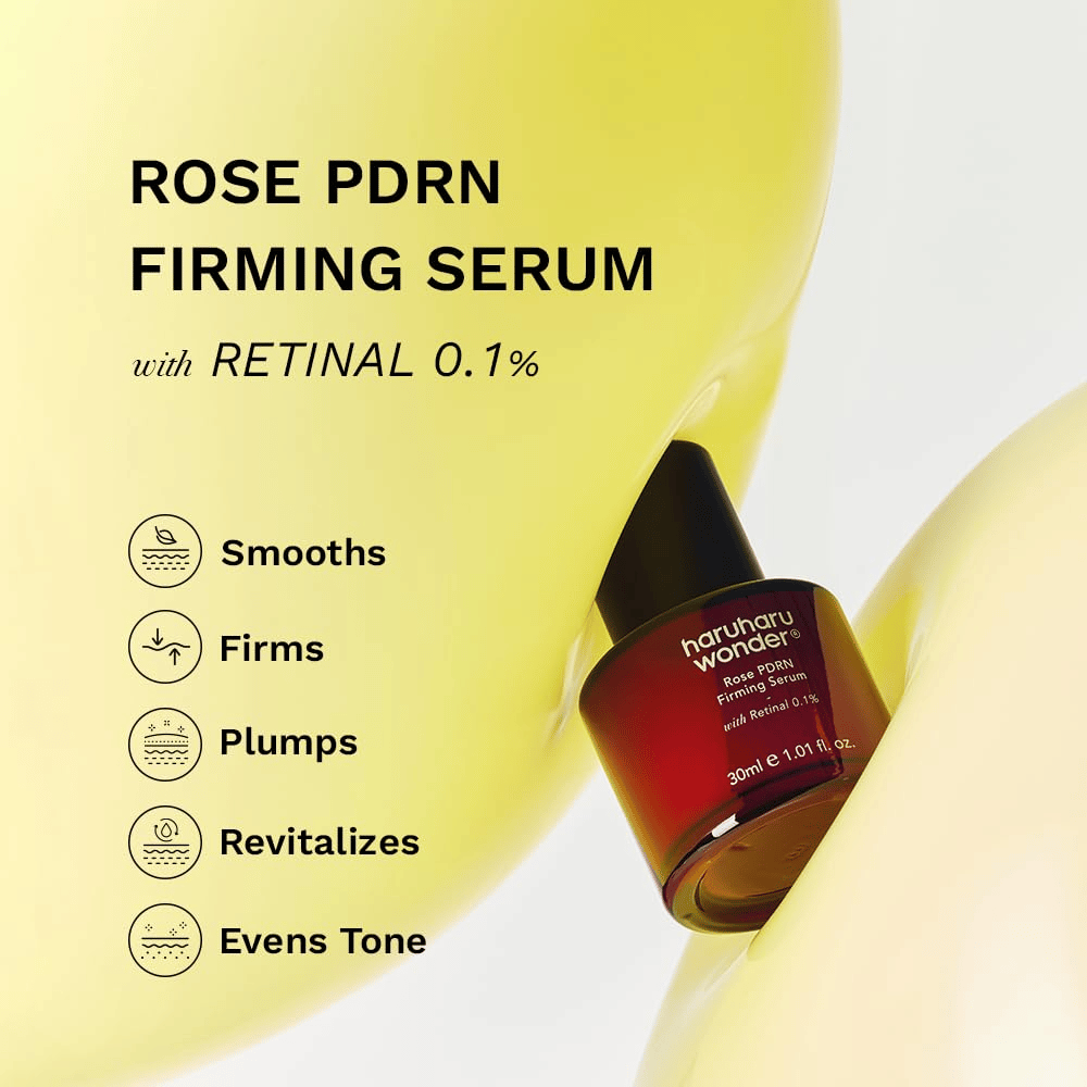 Haruharu Wonder Rose PDRN Firming Serum – smoothing and firming serum with retinal 0.1%