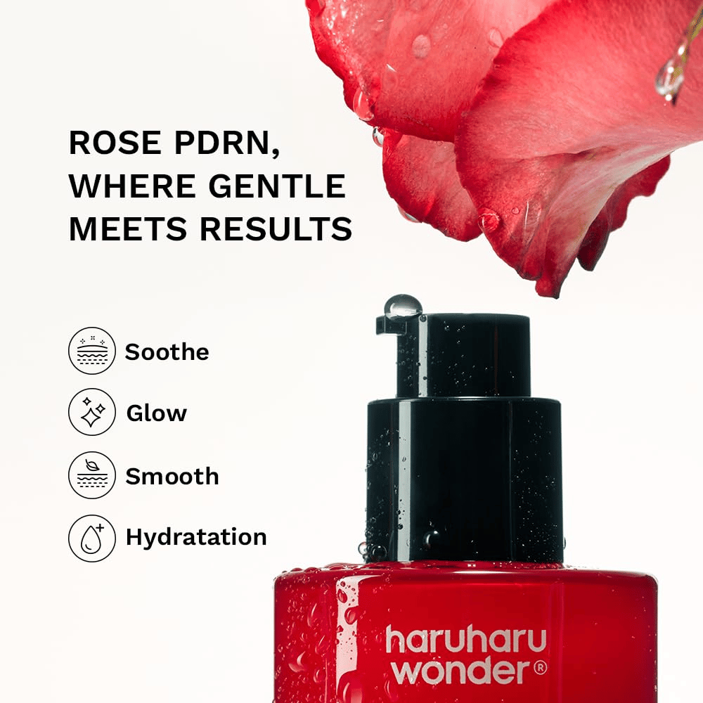 Haruharu Wonder Rose PDRN Soothing Serum – moisturizing serum for radiance, softer skin, and a soothing effect