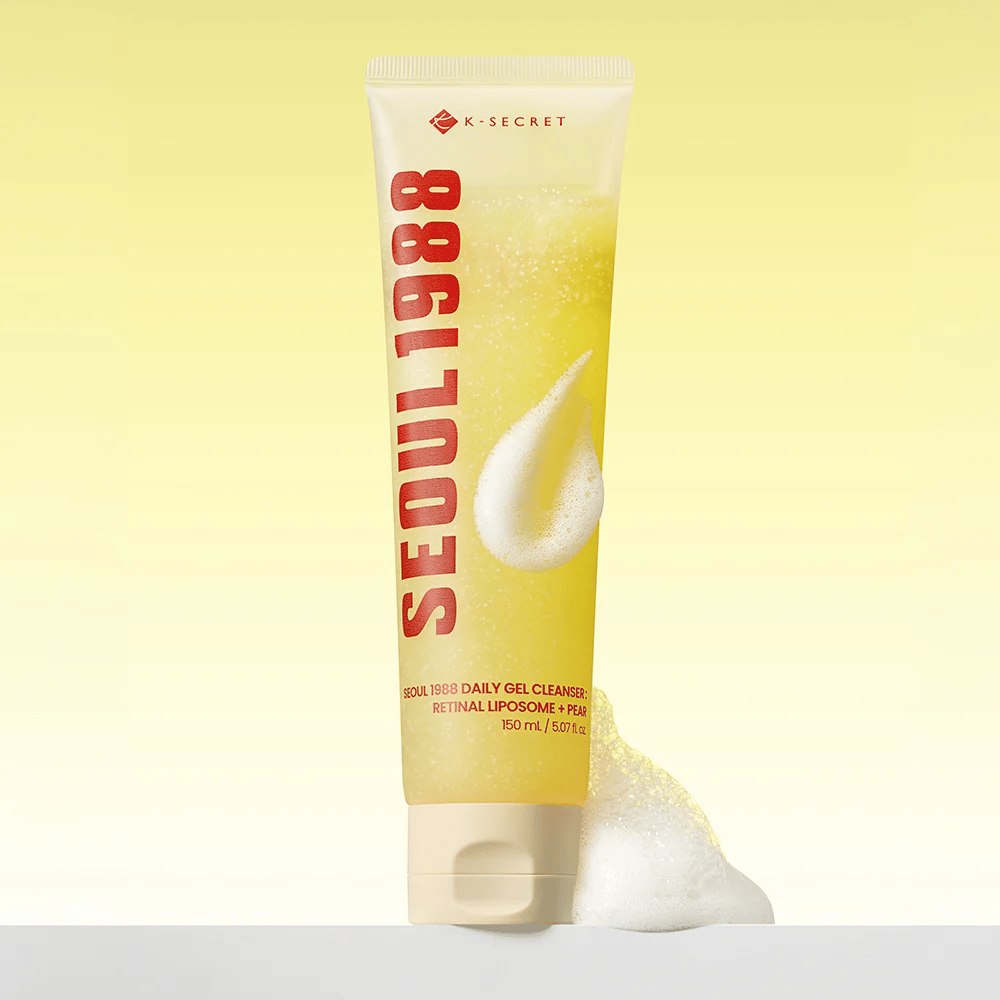 K-SECRET SEOUL 1988 Daily Gel Cleanser – foaming face wash with retinal and pear