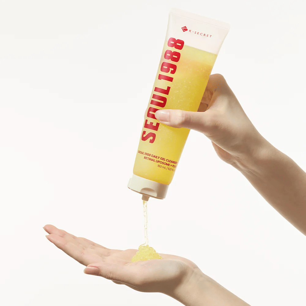 K-SECRET SEOUL 1988 Daily Gel Cleanser – gel cleanser with retinal liposome and pear extract
