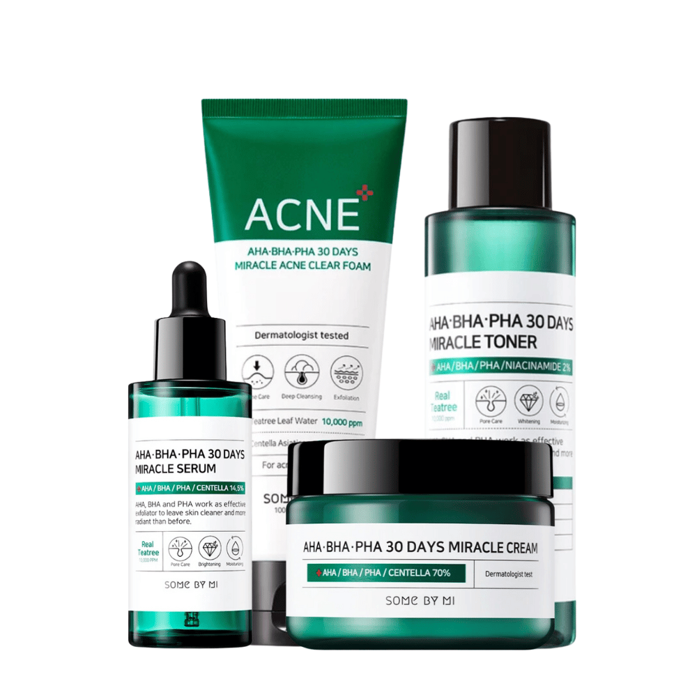 SOME BY MI Acne Treatment Starter Kit with hyaluronic acid.