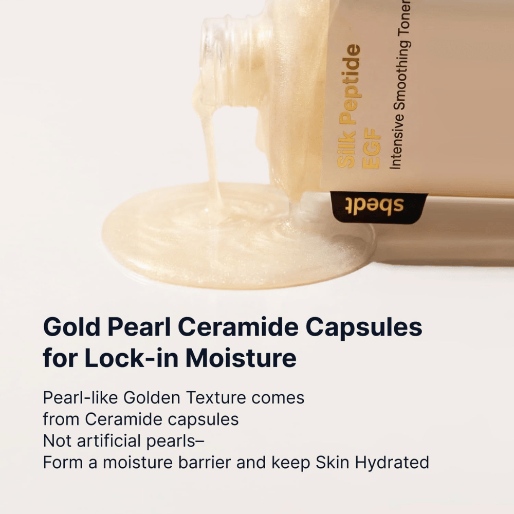 SUNGBOON EDITOR Silk Peptide EGF Intensive Smoothing Toner – hydrating toner with ceramide capsules