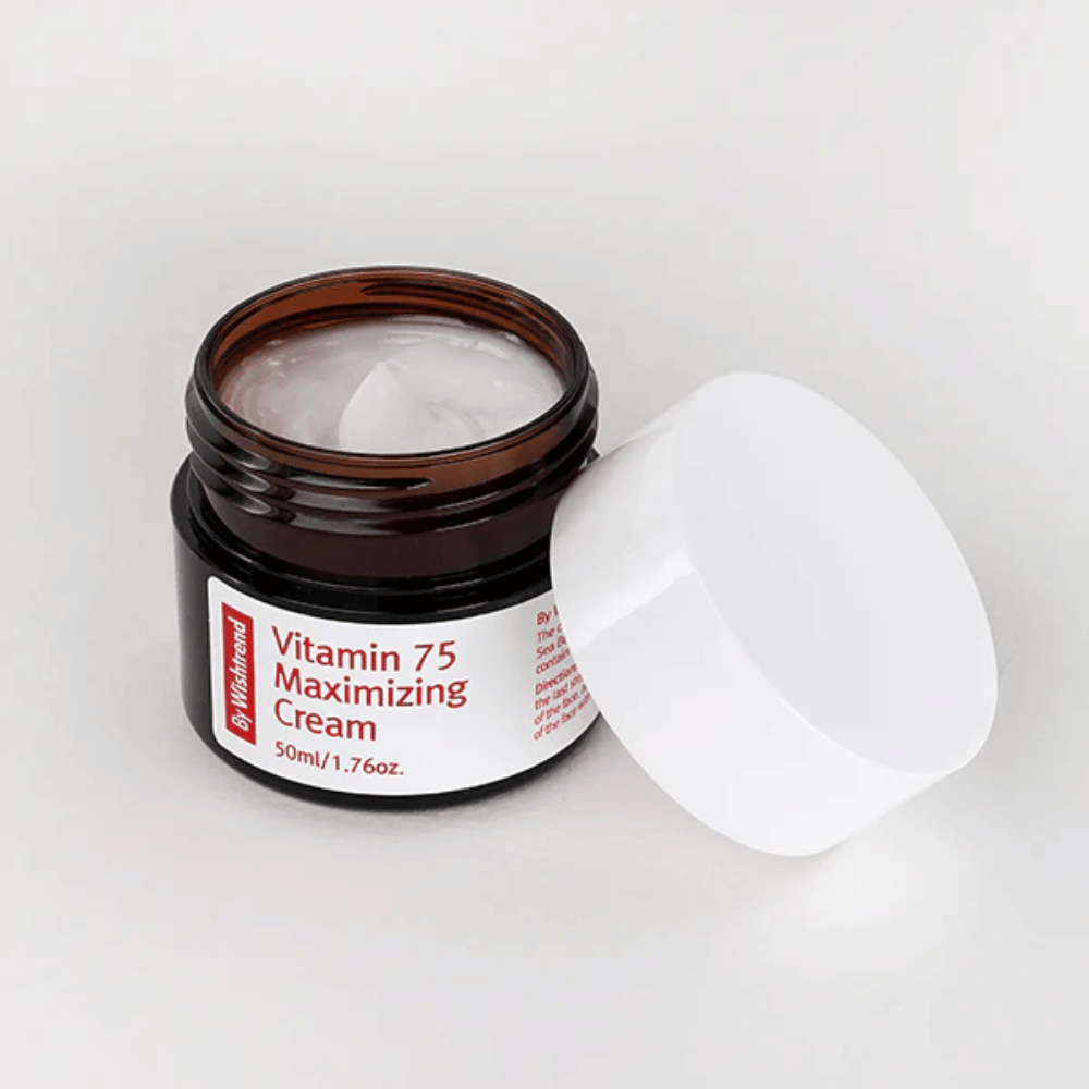 By Wishtrend Vitamin 75 Maximizing Cream face cream with sea buckthorn that moisturizes the skin and provides a more even skin tone and natural radiance.