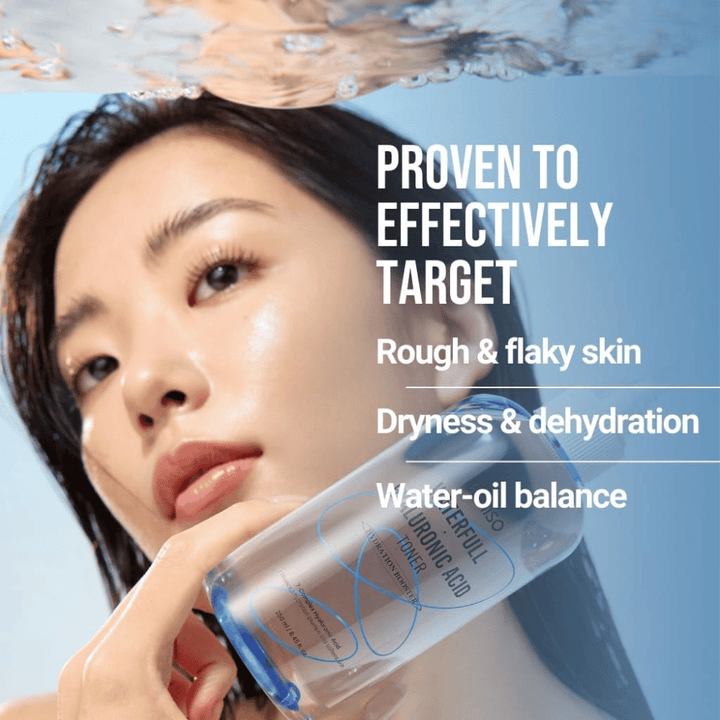 Jumiso Waterfull Hyaluronic Acid Toner 250 ml – intensive hydrating toner that counteracts dryness, flaky skin, and unbalanced moisture and oil levels