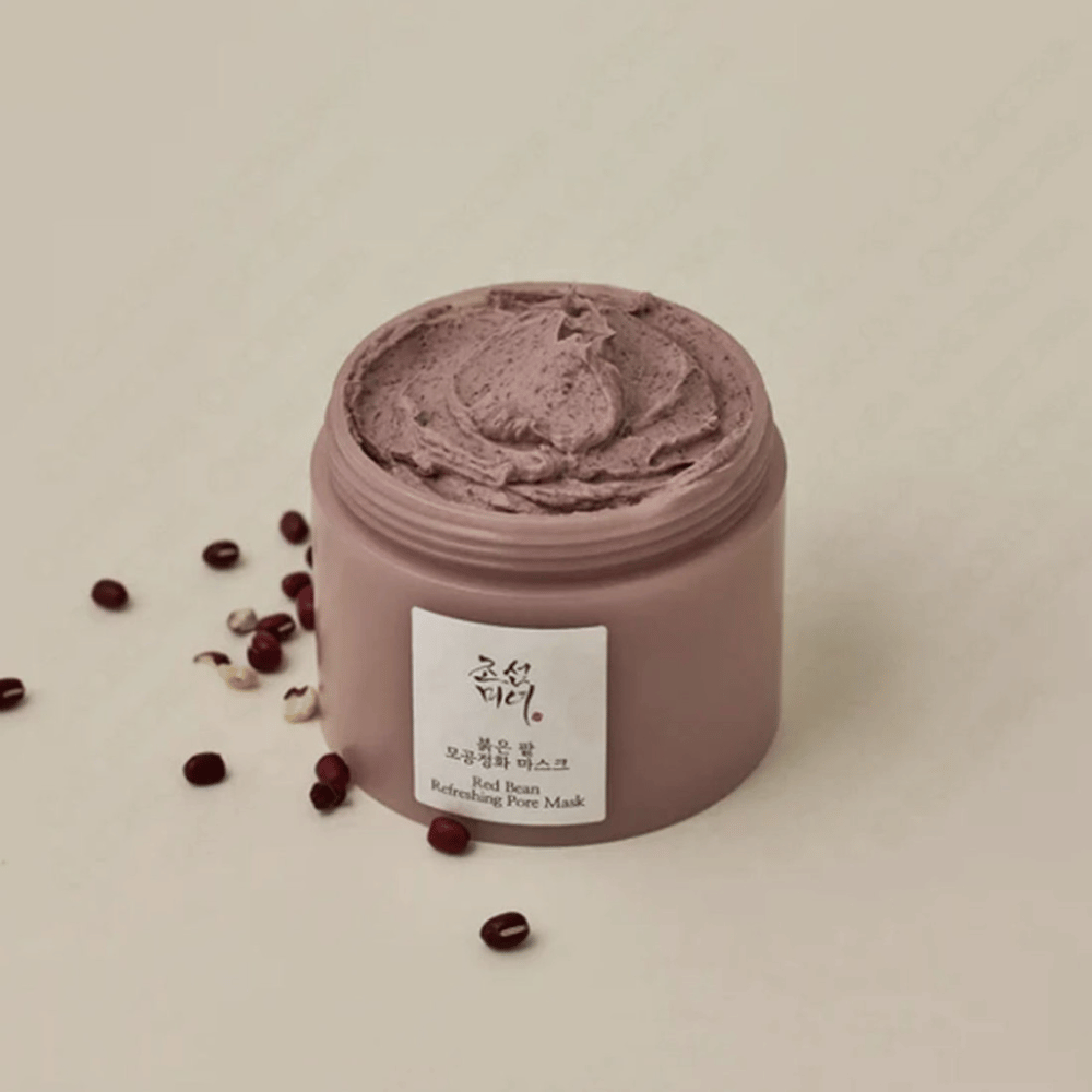 A jar Red Bean Refreshing Pore Mask 140ml from Beauty of Joseon with blackhead.