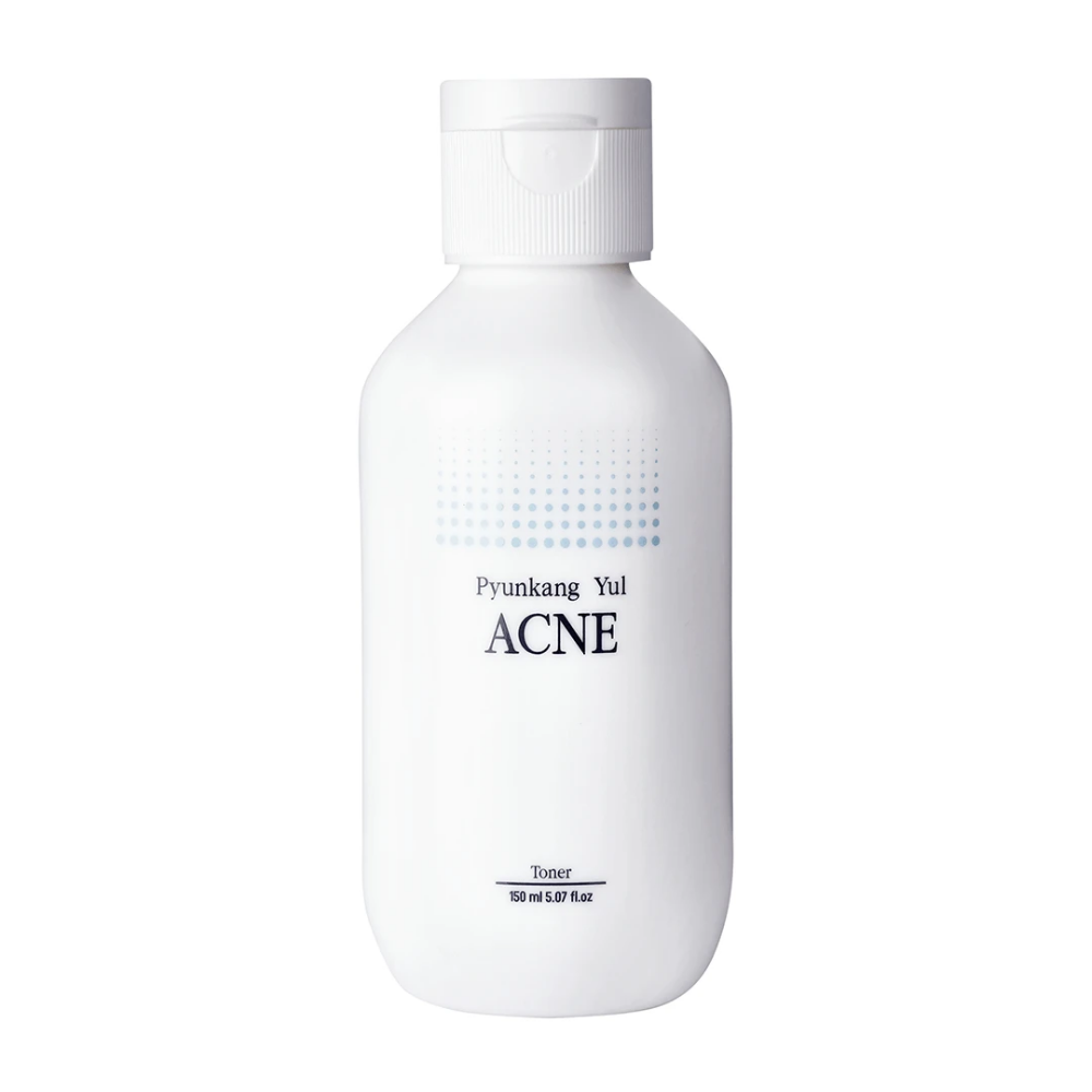 A bottle Pyunkang Yul Acne Toner 150ml on a white background.