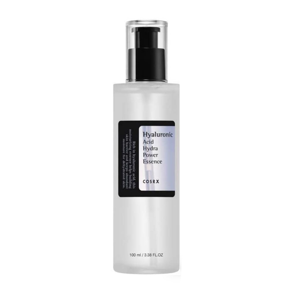 A COSRX Hyaluronic Acid Hydra Power Essence 100ml with moisturizing effects.