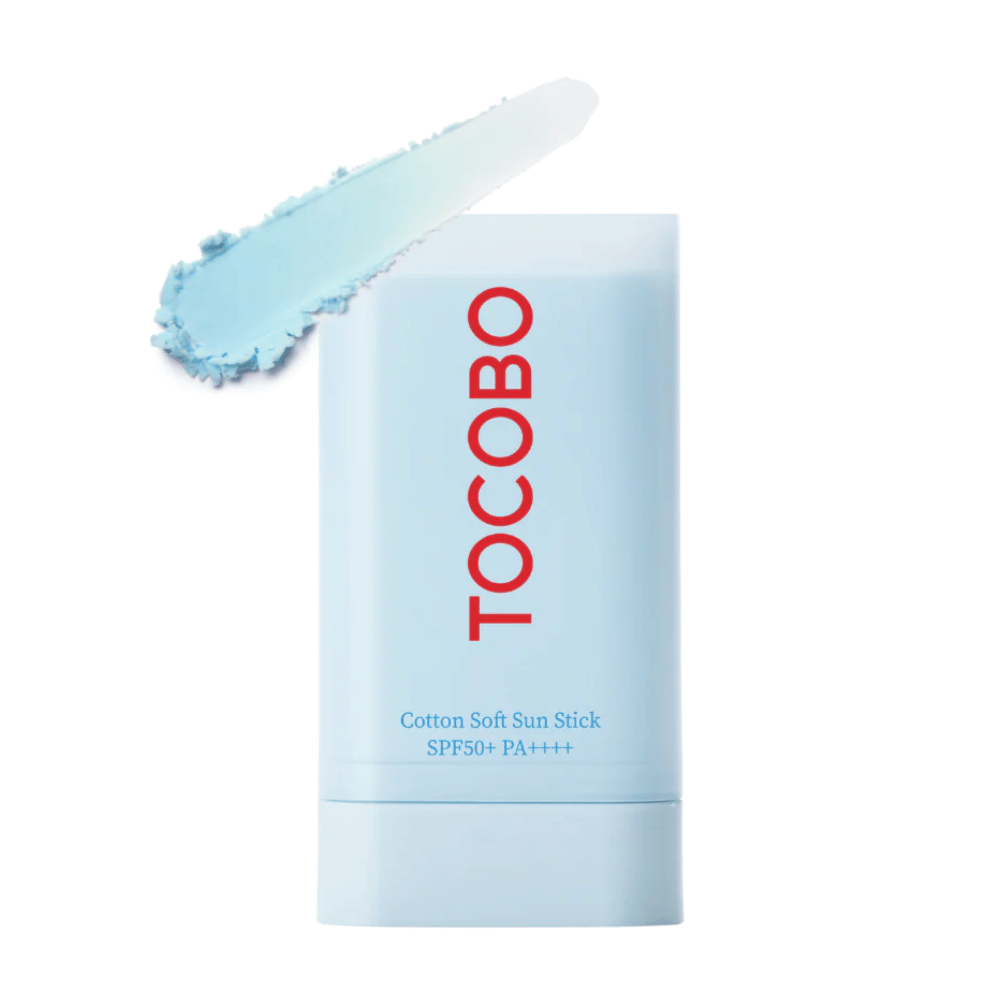 A tube of TOCOBO's Cotton Soft Sun Stick SPF50+ PA++++ 19g.